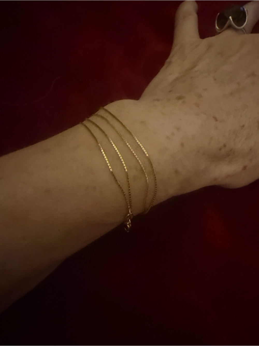 22” 14k Gold Box Chain Necklace - Picture 6 of 6